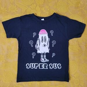 Halloween Ghost 'Super Sus' Tee 4T